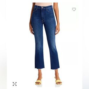 MOTHER the Hustler Ankle Fray Jeans in Home Movie